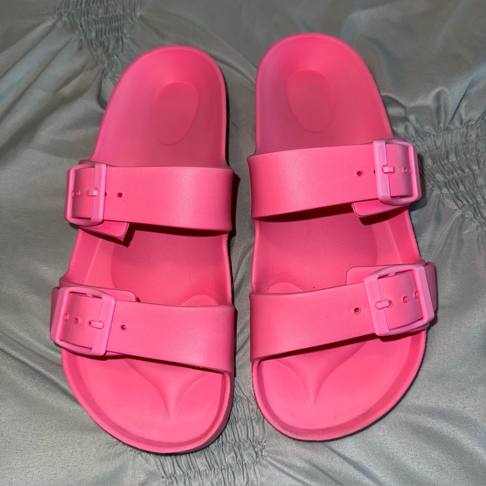 Pink Rubber Sandals